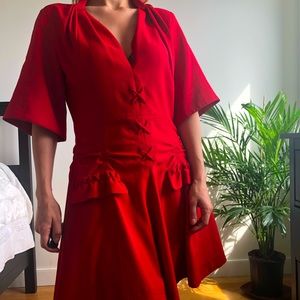 Carven Red Dress size 6